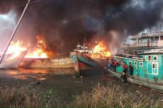 Kebakaran 4 Kapal di Pati Diduga Dipicu Api Sisa Pengelasan