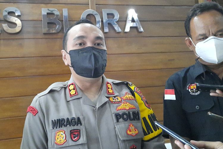 Kapolres Blora, AKBP Wiraga Dimas Tama saat ditemui di Kantornya, Kamis (1/4/2021)