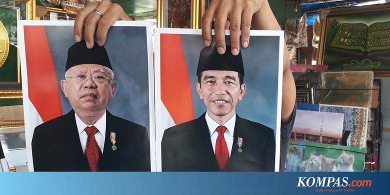 Foto Jokowi-Ma'ruf yang Beredar di Pasaran Berbeda dengan Versi Resmi dari Setneg