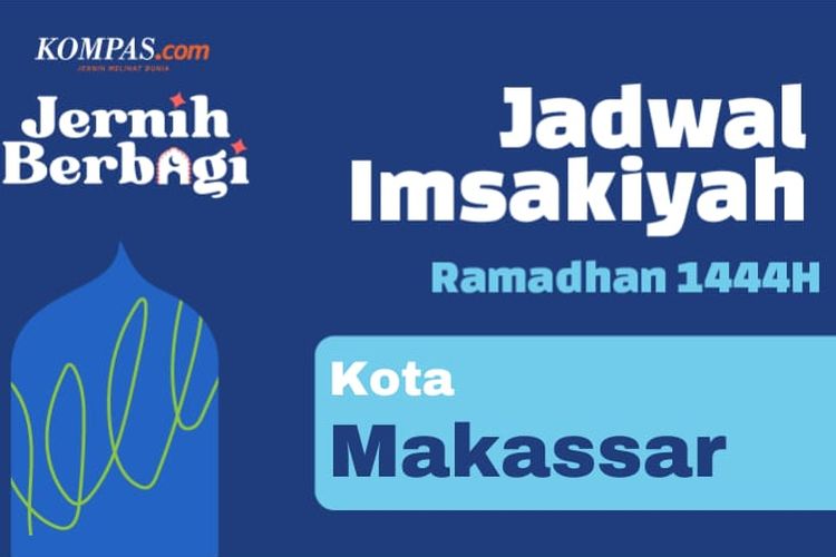 Ilustrasi jadwal imsakiyah di Makassar, Sulawesi Selatan, hari ini.