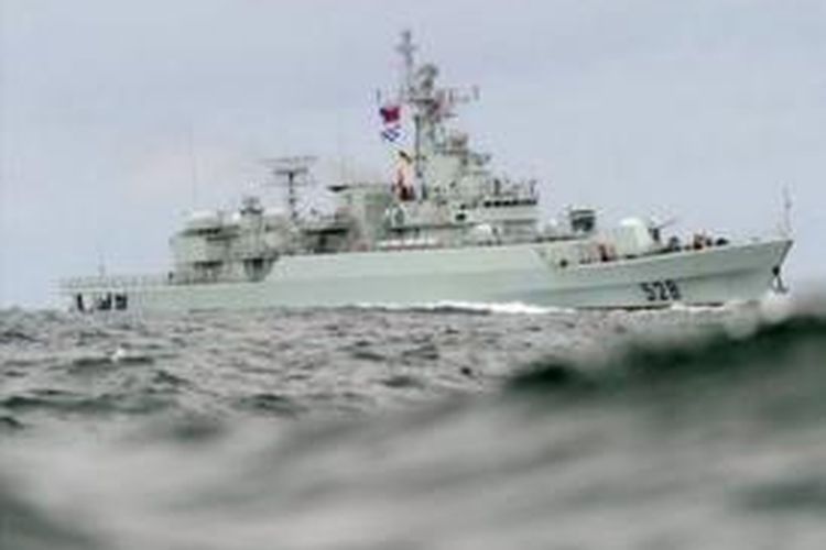 Salah satu kapal milik Angkatan Laut China.