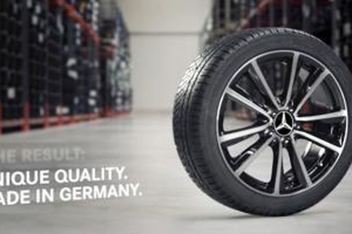 Pelek Mercedes-Benz dengan kualitas tinggi.
