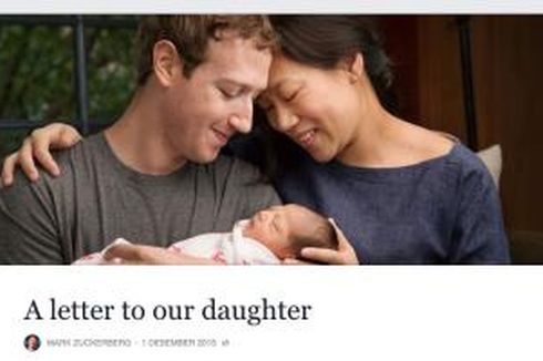 Ini Dia, Nama Lengkap Anak Mark Zuckerberg