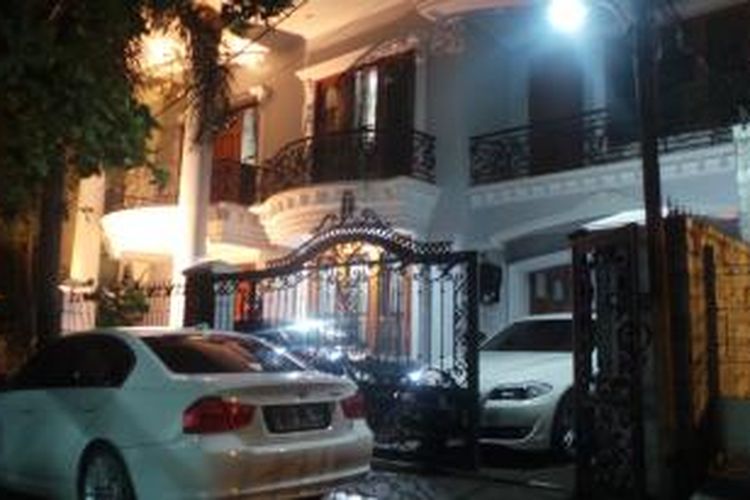 Rumah pribadi Menteri Agama Suryadharma Ali di Jalan Jaya Mandala 7 Nomor 2, Menteng Dalam, Jakarta, Kamis (22/5/2014) malam.