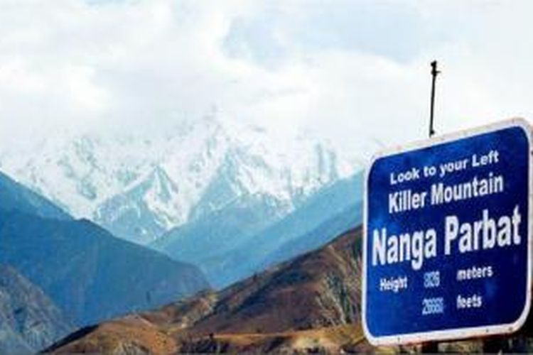 Gunung Nanga Parbat, Pakistan.