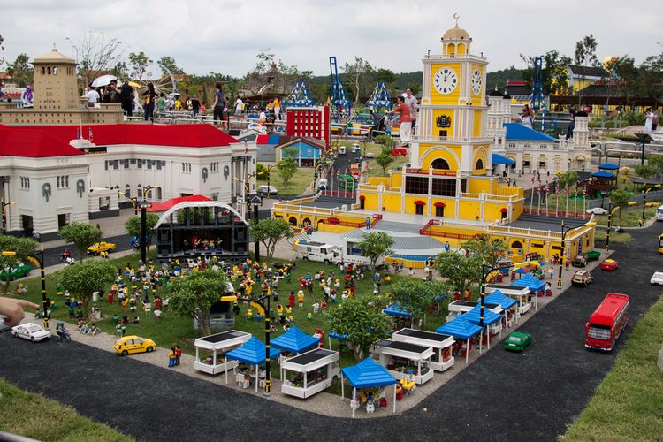 Ilustrasi Miniland di Legoland Malaysia.