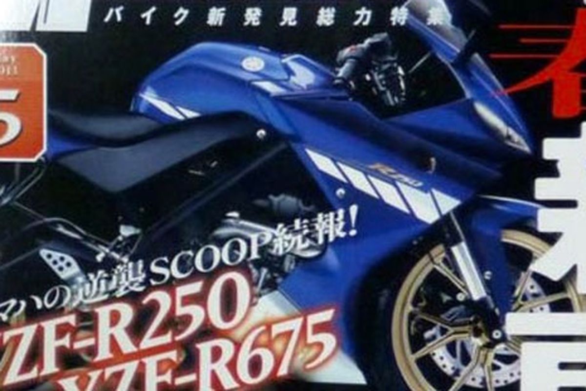 Inilah tampang Yamaha 250 cc yang diterbitkan majalah Jepang.