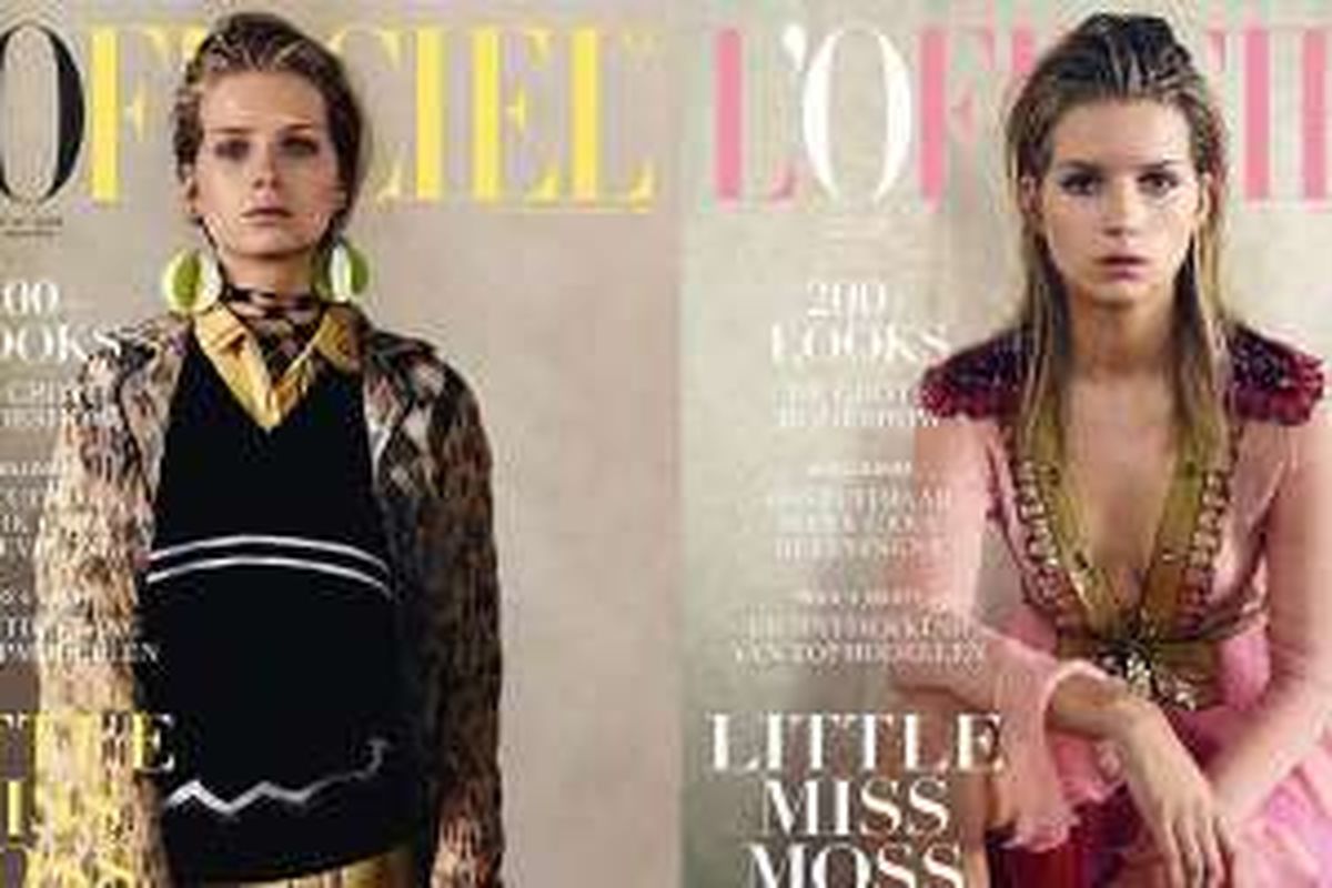 Lottie Moss tampil di sampul majalah L'officiel