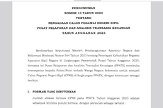 Seleksi CPNS dan PPPK 2023 PPATK, Simak Rincian Formasi dan Syaratnya!