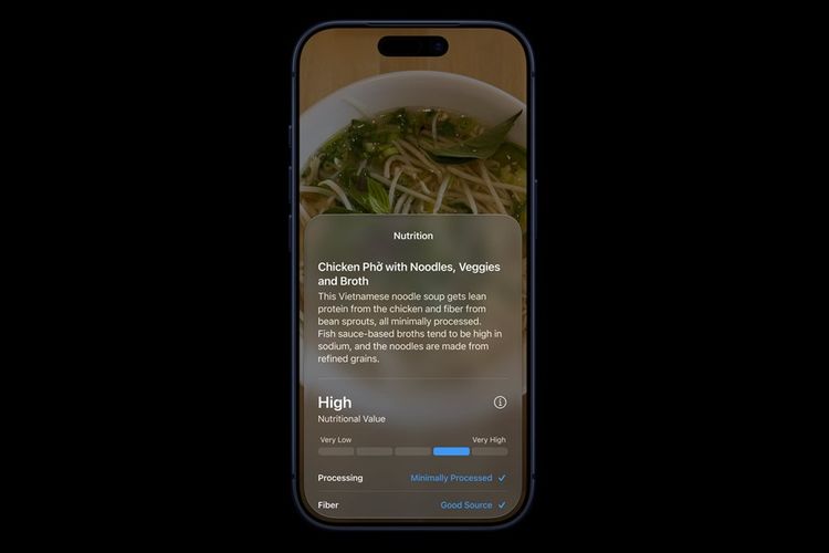 Mode Siri di aplikasi kamera.