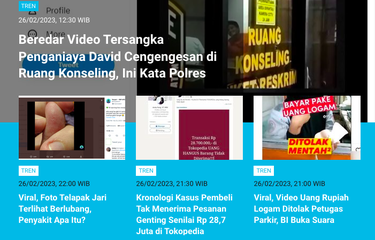 Populer Tren 27 Februari 2023: Video penganiaya David cengengesan di kantor polisi, hingga kronologi tewasnya model Hong Kong Abby Choi