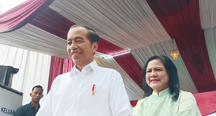 Ditanya soal Pemilu Satu Putaran, Jokowi: Kita Tunggu Sama-sama