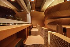 Kardus, Material Serbaguna Bisa Mempercantik Interior Kafe