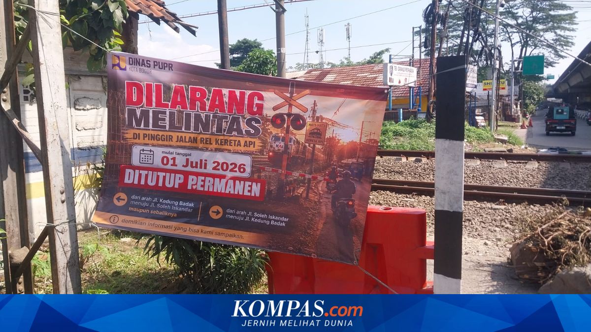 Khawatir Tertabrak Kereta, Akses Motor Samping Rel Kedung Badak Bogor Ditutup