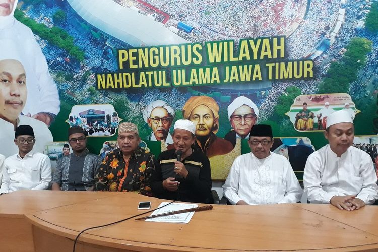 Pengurus NU Jawa Timur memberikan seruan agar warga NU Jatim tidak Golput di Pemilu 2019