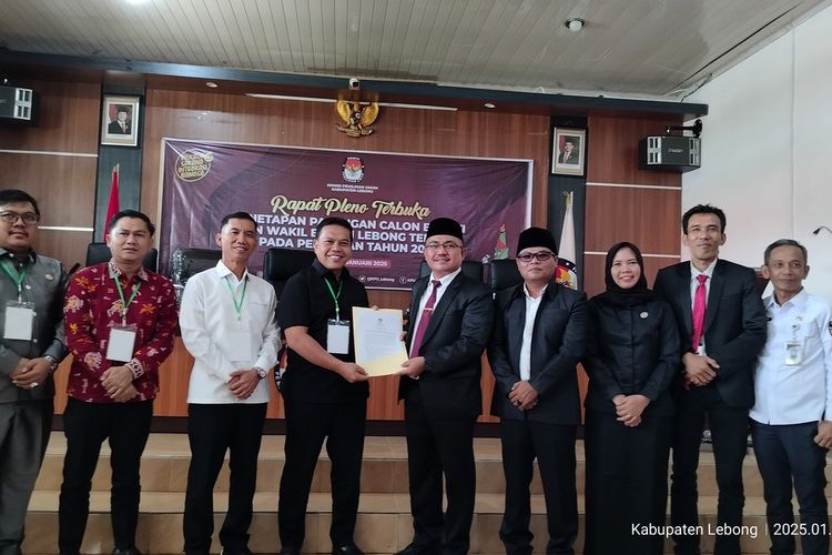 KPU Lebong Bengkulu Tetapkan Azhari-Bambang Bupati-Wakil Bupati Terpilih