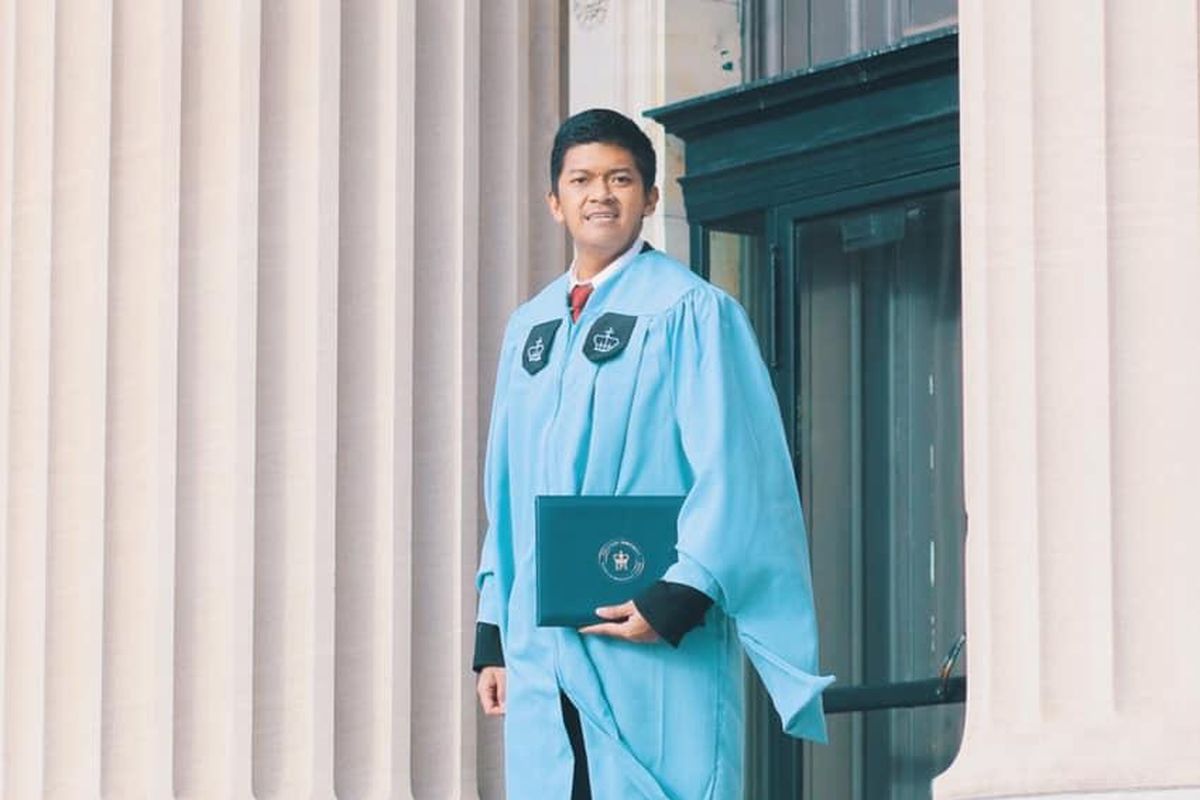 Oscar saat di Columbia University.