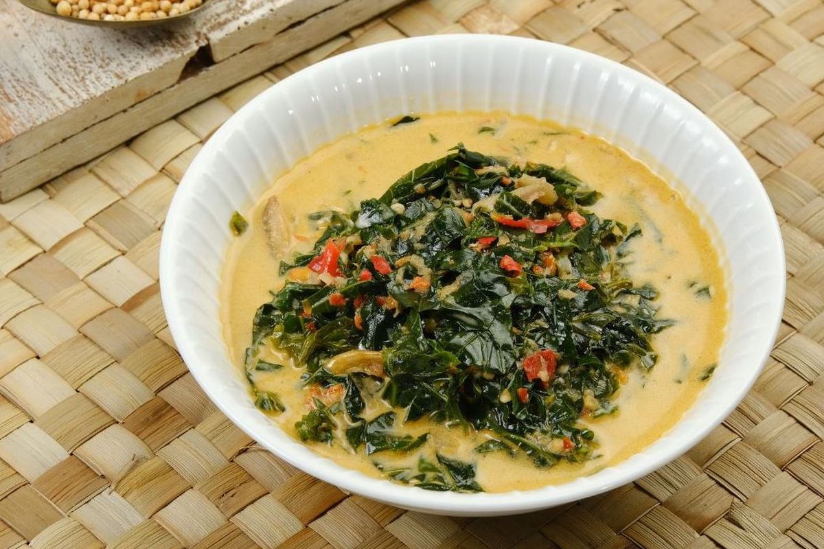 Resep gulai daun singkong santan tanpa ditumbuk.