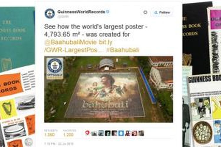 Poster raksasa film Baahubali