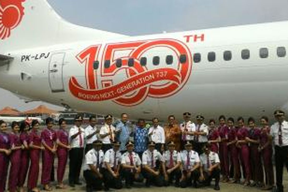Pesawat Boeing 737-800NG ke-150 yang dipesan oleh Lion Air
