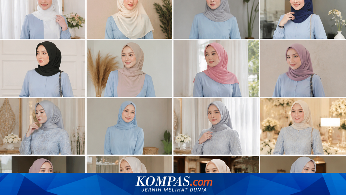 Baju Biru Muda Cocok dengan Jilbab Warna Apa? Ini 15 Kombinasi yang Manis dan Elegan