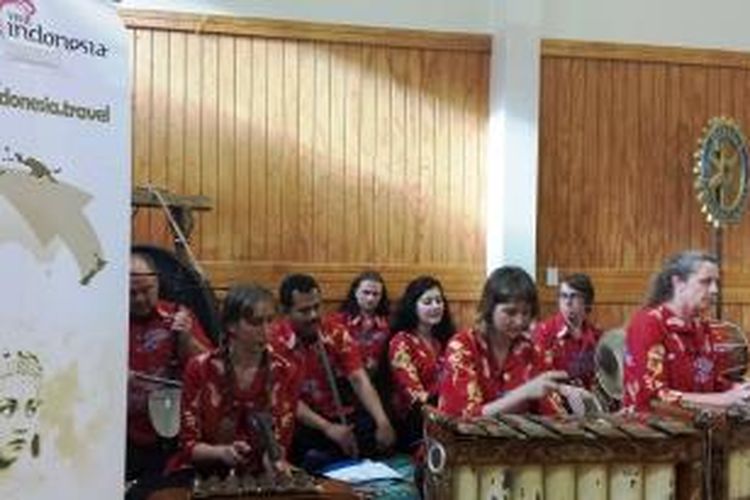 Kelompok pecinta gamelan Padhang Moncar di Wellington, Selandia Baru