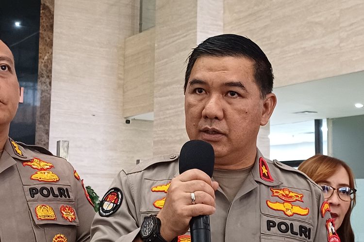 Kepala Biro Penerangan Masyarakat (Karo Penmas) Divisi Humas Polri Brigjen Ahmad Ramadhan di Mabes Polri, Jakarta, Kamis (23/8/2023).