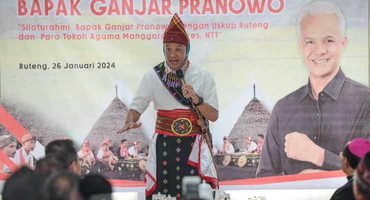 Celetuk Ganjar saat Kampanye di Manggarai: Bupati Bisa Kampanye Lho