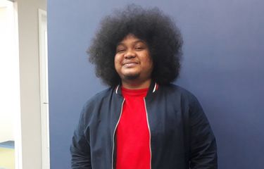 Komika Babe Cabiita saat ditemui di Menara Kompas, Jalan Palmerah Selatan, Jakarta Pusat, Kamis (18/10/2018).