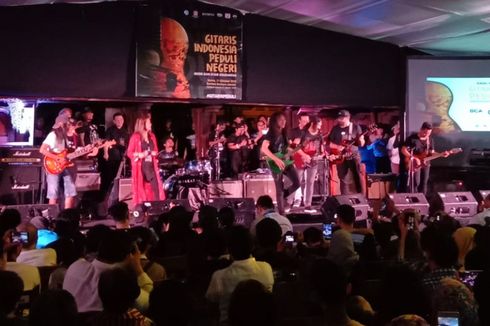 Rock-1 dan Rock-2 Gebrak Konser Gitaris Indonesia Peduli Negeri