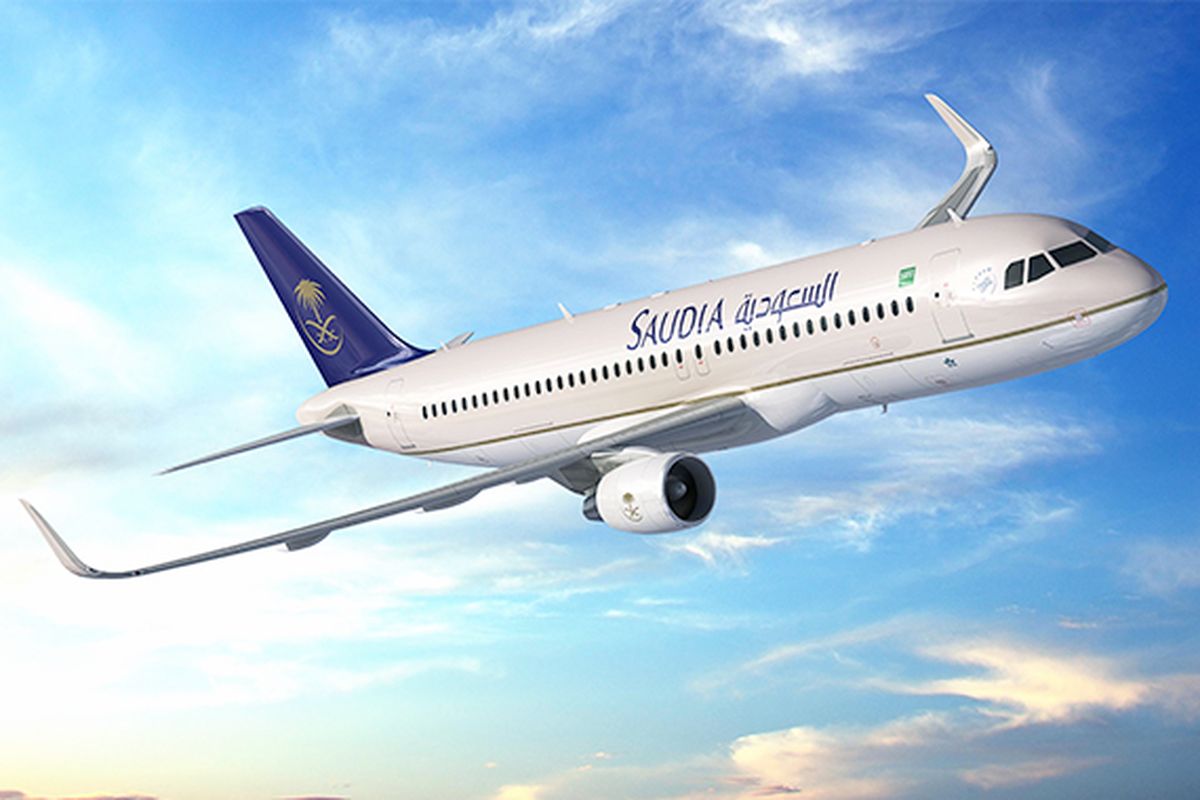 Pesawat Saudia Airlines.