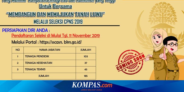 Luwu Dapat Jatah 185 Formasi Cpns Tenaga Pendidik Terbanyak