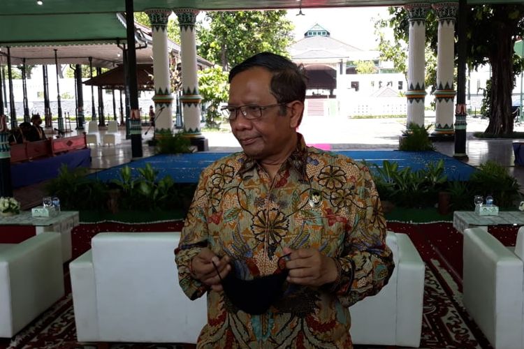 Mahfud MD saat ditemui di Keraton Yogyakarta