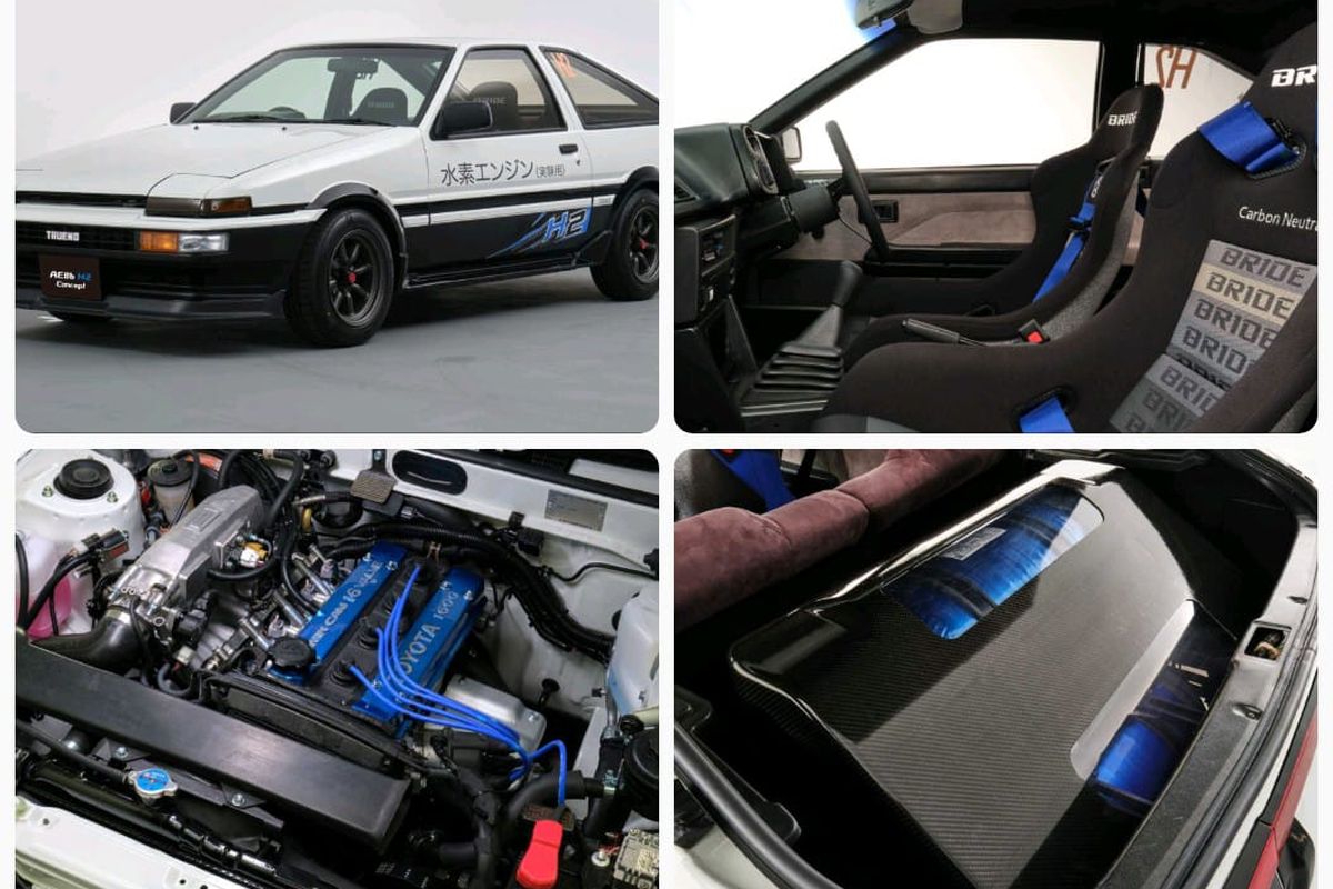 Toyota AE86 H2 Concept bermesin hidrogen