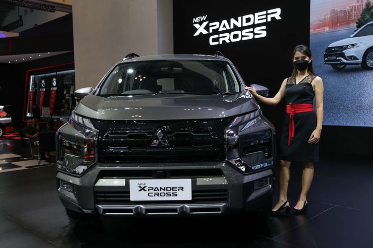 New Mitsubishi Xpander Cross dipamerkan di ajang Gaikindo Indonesia International Auto Show (GIIAS) 2022 di ICE BSD, Tangerang, Sabtu (13/8/2022).