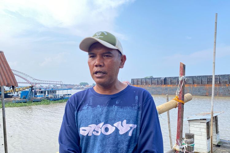 Jaka alias Encik Muhammad Alaudin (44), pemilik Perahu Bidar di Palembang, saat ditemui, Selasa (26/8/2025).