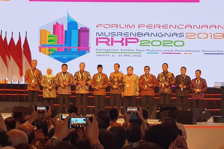 Presiden Joko Widodo membuka Musrenbang 2018 di Jakarta, Kamis (9/5/2019).