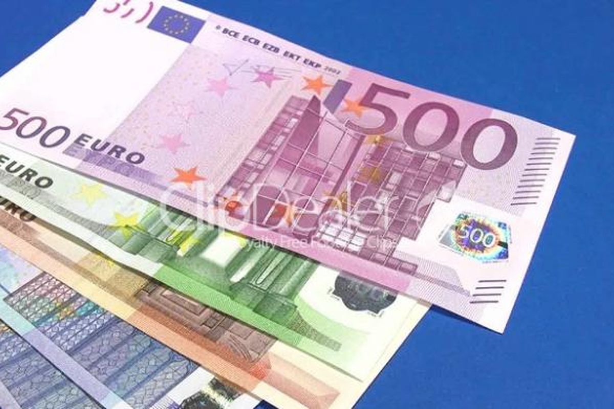 Ilustrasi mata uang euro