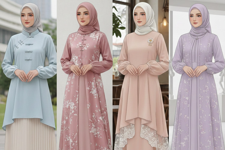 Trend Baju Lebaran 2026: Rompi Lepas, Janggan, Tunik Shanghai, Gamis Bini Orang