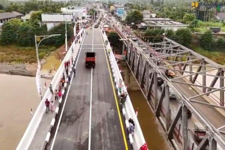Jembatan Krueng Tingkeum Ditargetkan Pulih Desember, Infrastruktur Sungai Peusangan Diperkuat