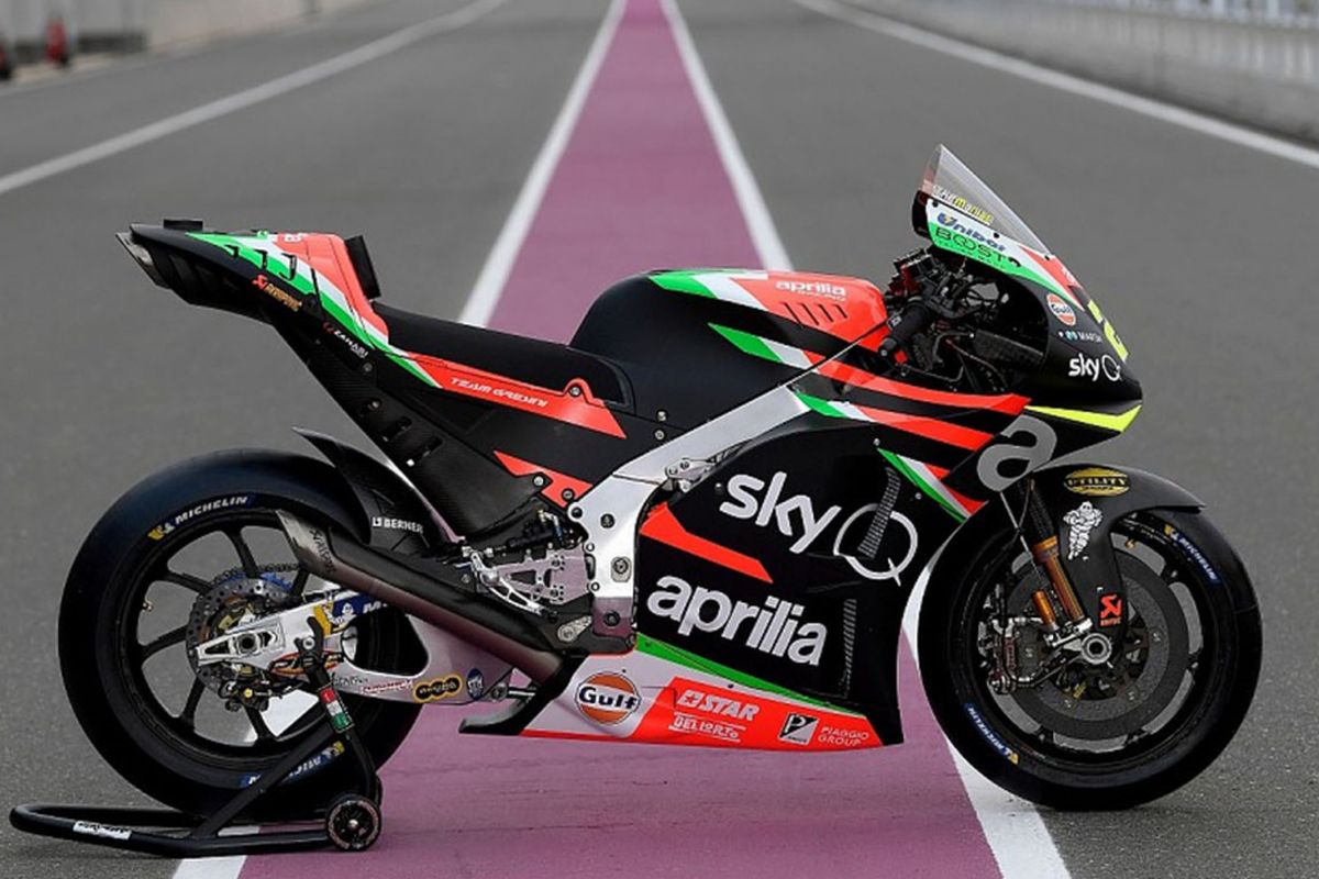 Tampilan terbaru motor Aprilia RS-GP untuk MotoGP 2019