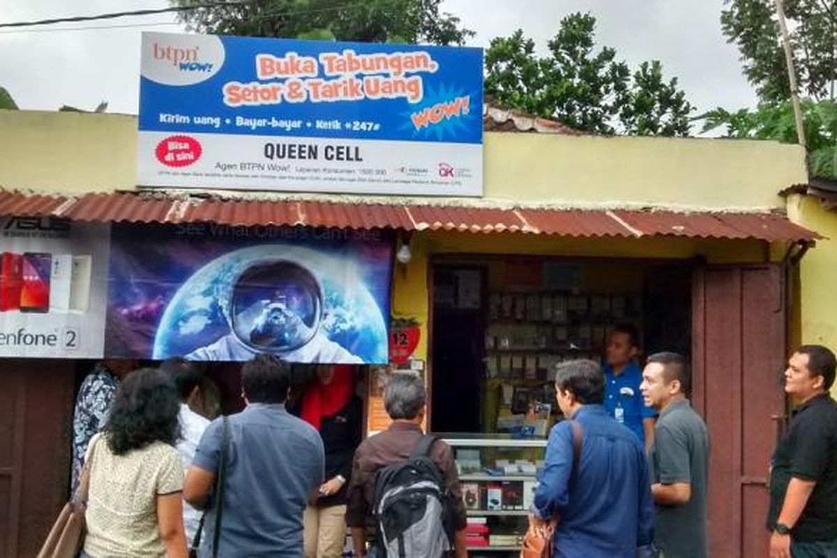 Salah satu agen BTPN Wow! di kawasan Batu Malang, Jawa Timur.