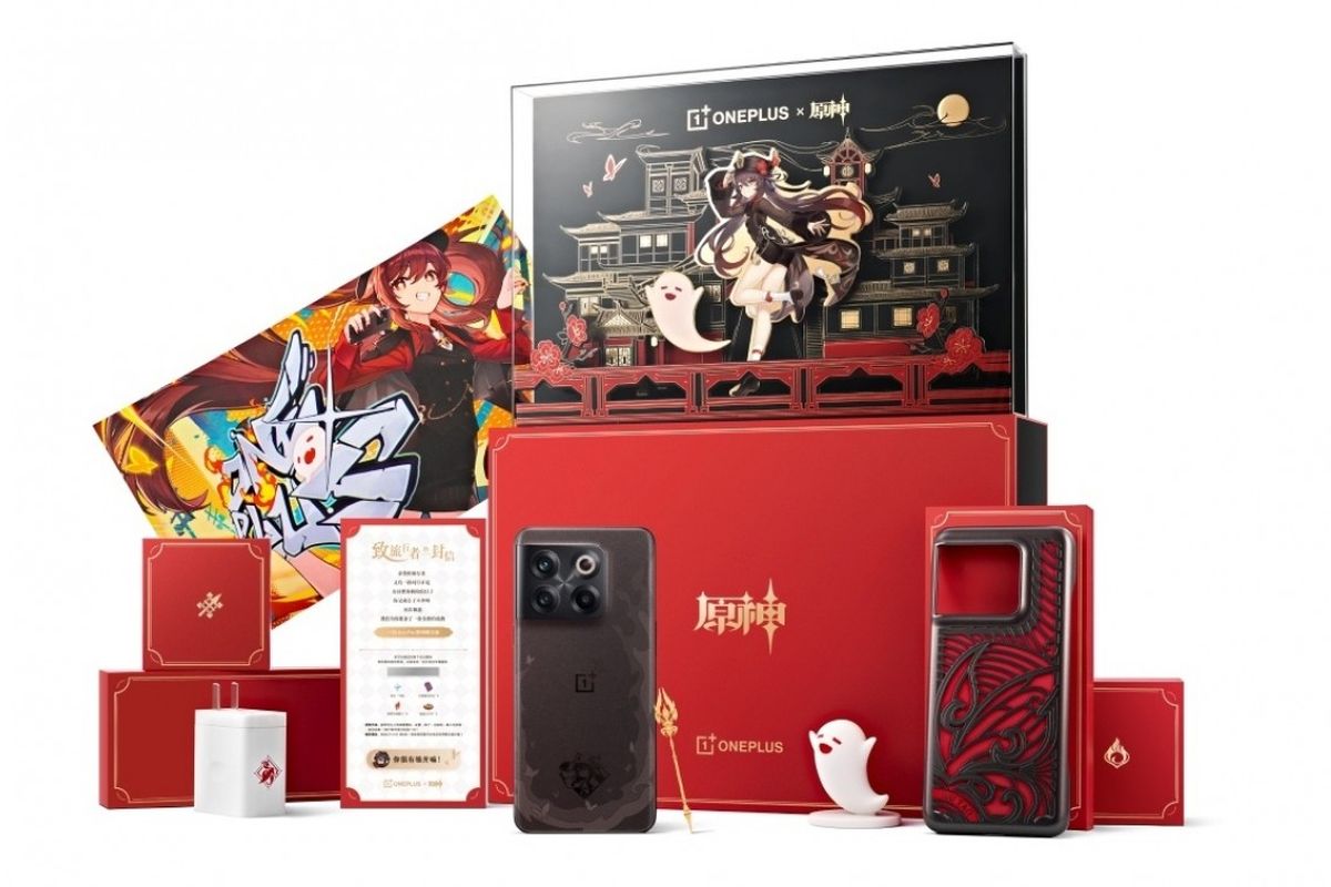 Ilustrasi One Plus Ace Pro Genshin Impact Limited Edition.