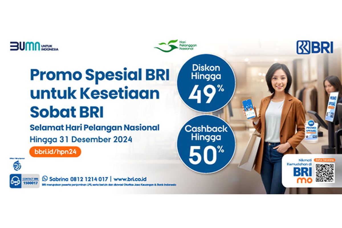 Promo spesial BRI di Hari Pelanggan Nasional. 