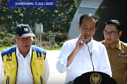 Kala Menteri Basuki Kebingungan Mik Jokowi Mati di Peresmian Tol Cisumdawu...