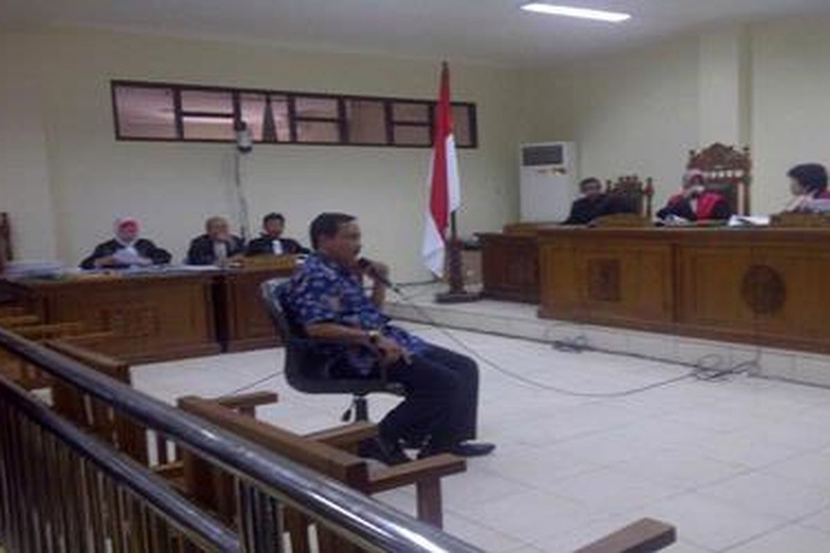 Wali Kota Semarang Soemarmo HS selama sekitar tiga jam memberikan keterangan sebagai saksi di Pengadilan Tindak Pidana Korupsi Semarang, Jawa Tengah