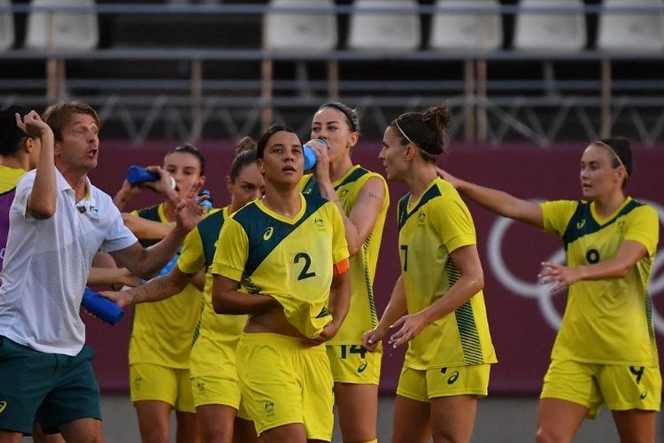 Timnas wanita Australia saat tampil di ajang Olimpiade Tokyo 2020