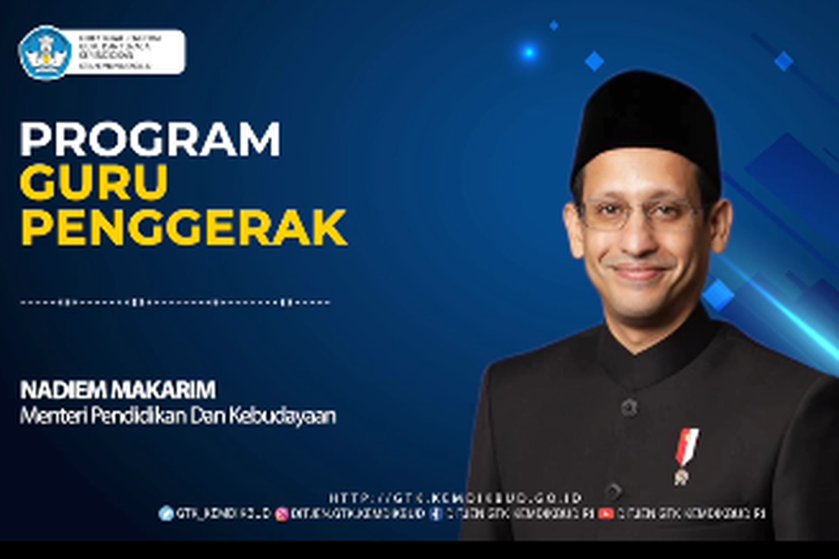 Menteri Pendidikan dan kebudayaan Nadiem Makarim memaparkan ciri-ciri guru penggerak dalam Dialog Program Guru Penggerak.