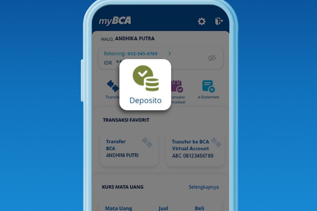 Cara buka deposito BCA secara online dengan mudah lewat aplikasi myBCA