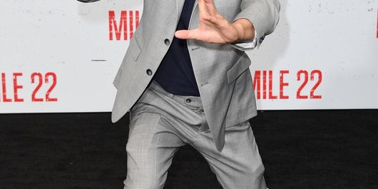 Aktor laga Iko Uwais menghadiri pemutaran perdana film Mile 22 di Westwood Village Theatre di Westwood, California, Jumat (9/8/2018). 